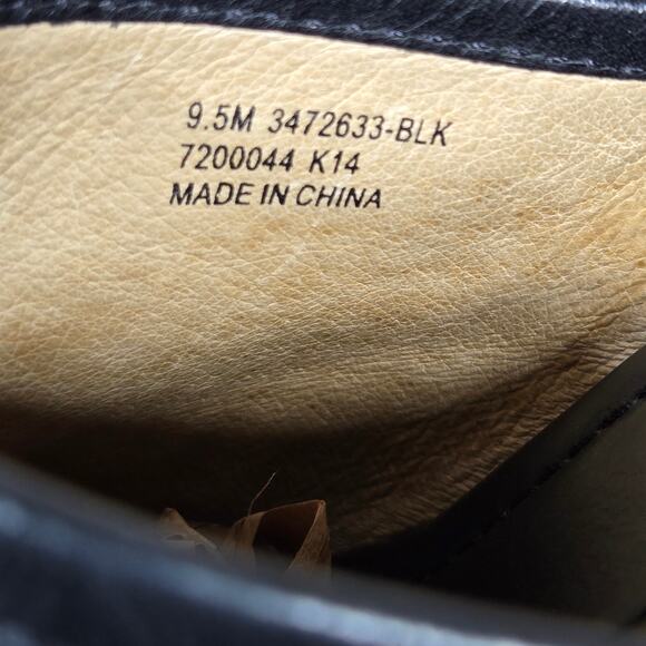 Frye Jessica Clog Womens 9.5 Black Leather Platform Braid Wood Heel Western - Picture 9 of 12